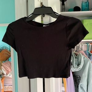 black crop top